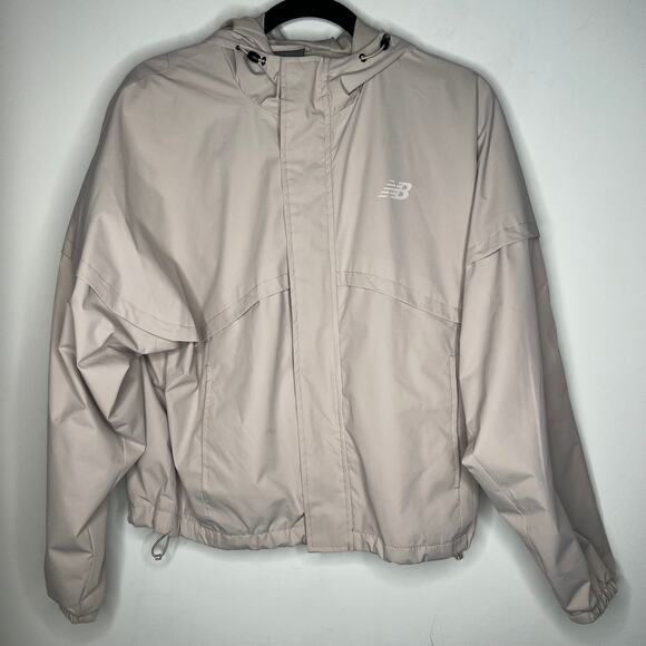 New Balance Beige Windbreaker Size Small - Picture 8 of 9